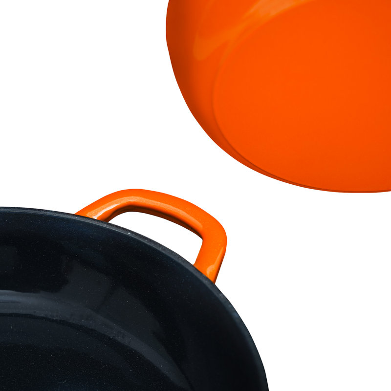 Lareina Enameled Cast Iron Braiser with Lid and Dual Handles Wayfair